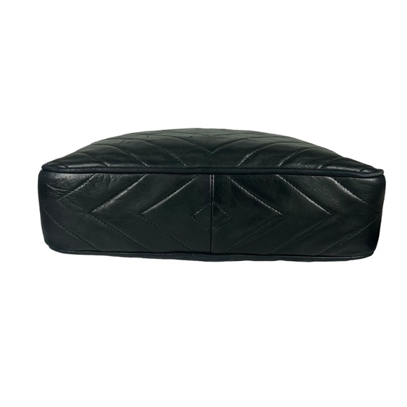 Chanel Black Lambskin Leather CC Quilted Camera Chain Crossbody Bag - Picture 6 of 17